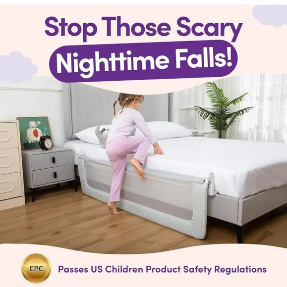 ComfyBumpy Grey Bed Rails - Picture 6 of 15